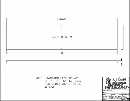 807011XXX — Solid Wood Plain Tread 11-1/2" deep