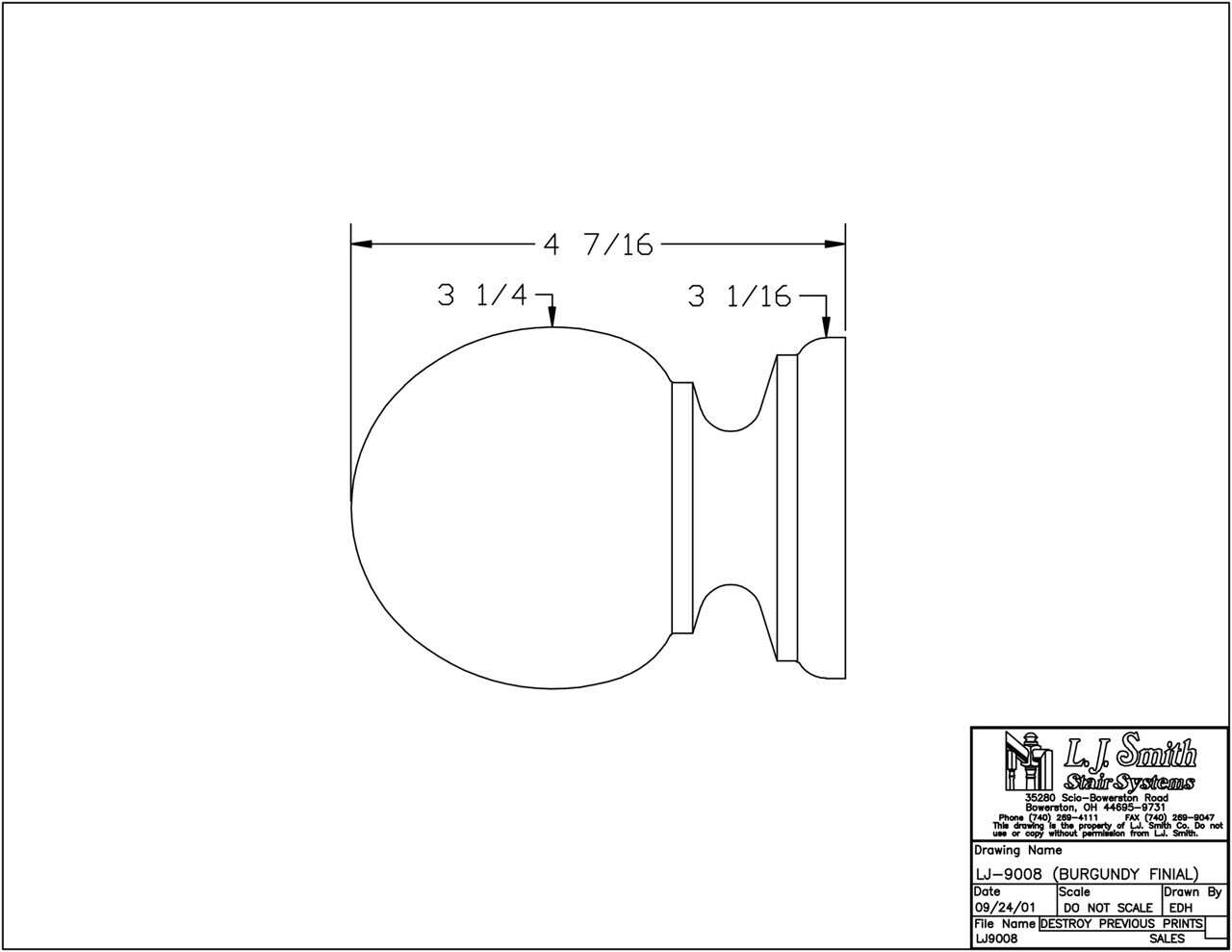 LJ-9008 — Box Newel Final - StairPartsNow.com