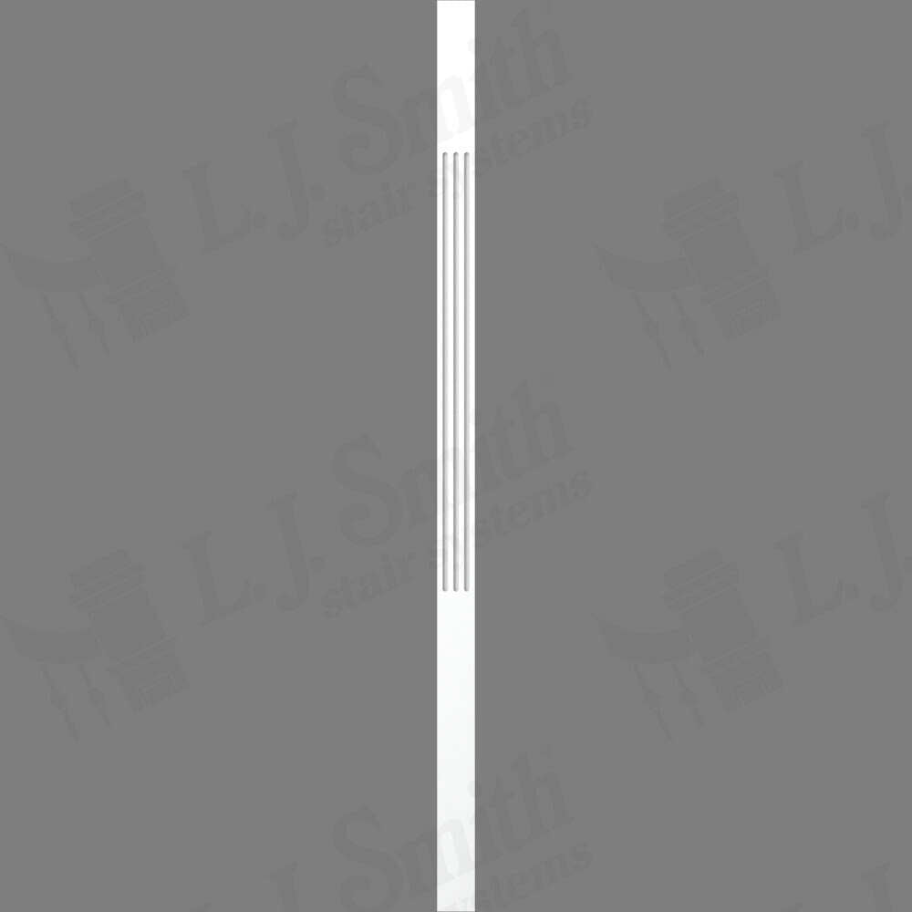 LJF-5360 — Solid Fluted Craftsman Wood Baluster - 1-3/4" Square