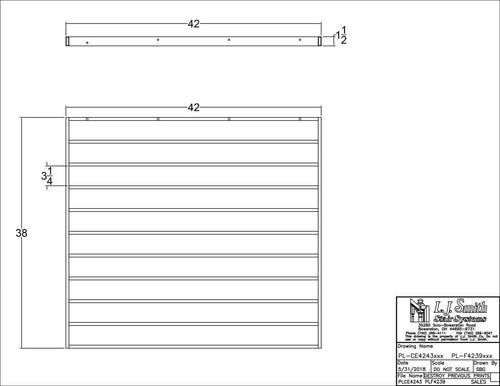 42" Wide Level Panel - PL-CE4239-LSB