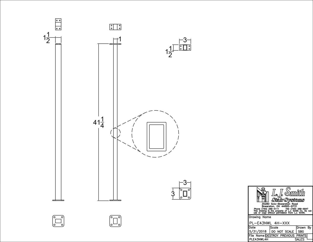 Panel System - Metal Spacer - PL-XXXNWL4H - StairPartsNow.com