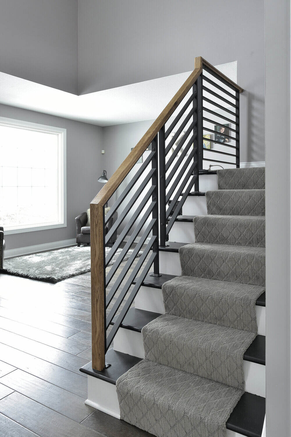 684C - Linear Style Handrail - Non-Plowed - StairPartsNow.com