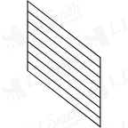 36" Open System Rake Panels - 12", 18", 24", 30" & 36" widths