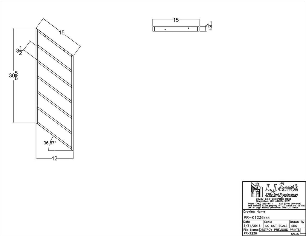 36" Kneewall System Rake Panels - 12", 18", 24", 30" & 36" widths