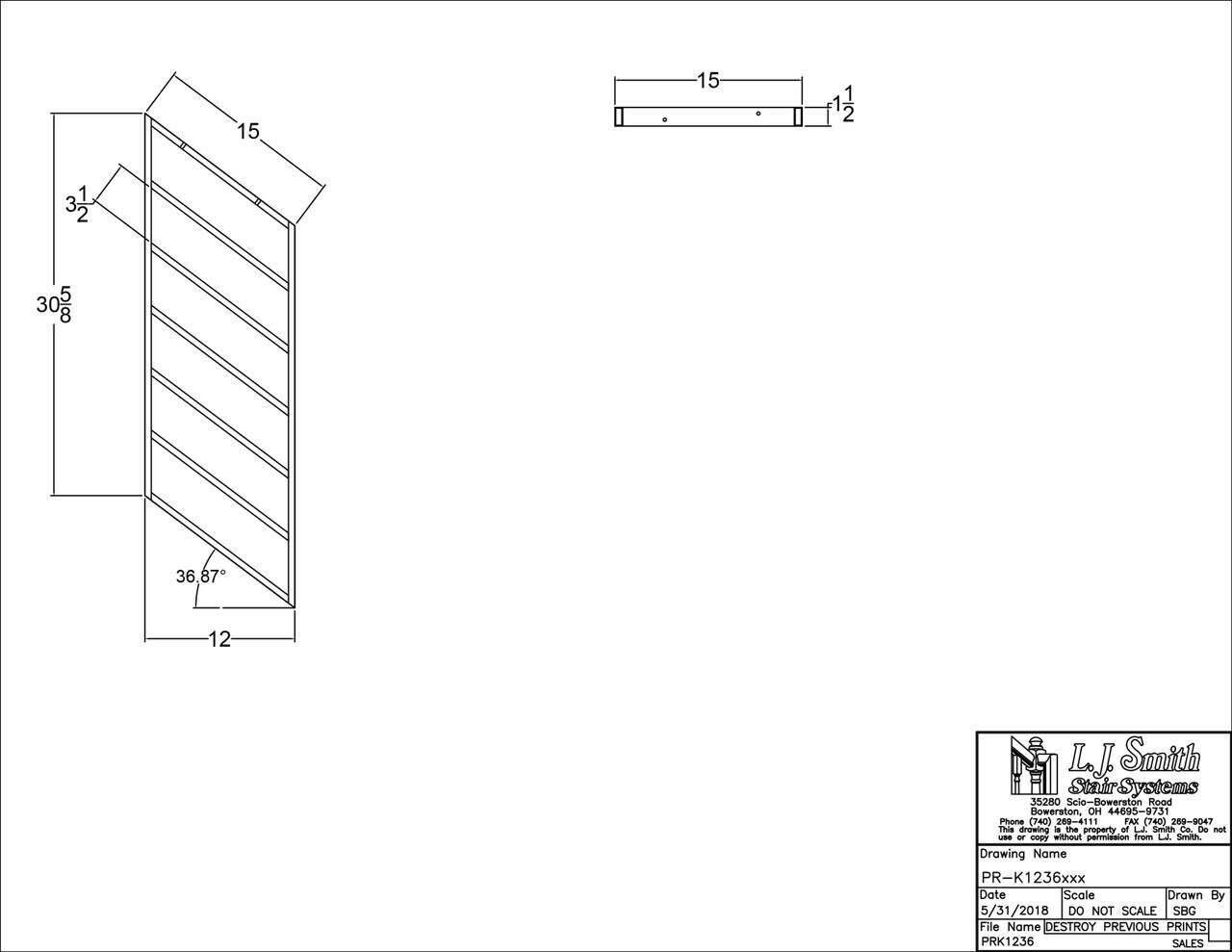 36" Kneewall System Rake Panels - 12", 18", 24", 30" & 36" widths