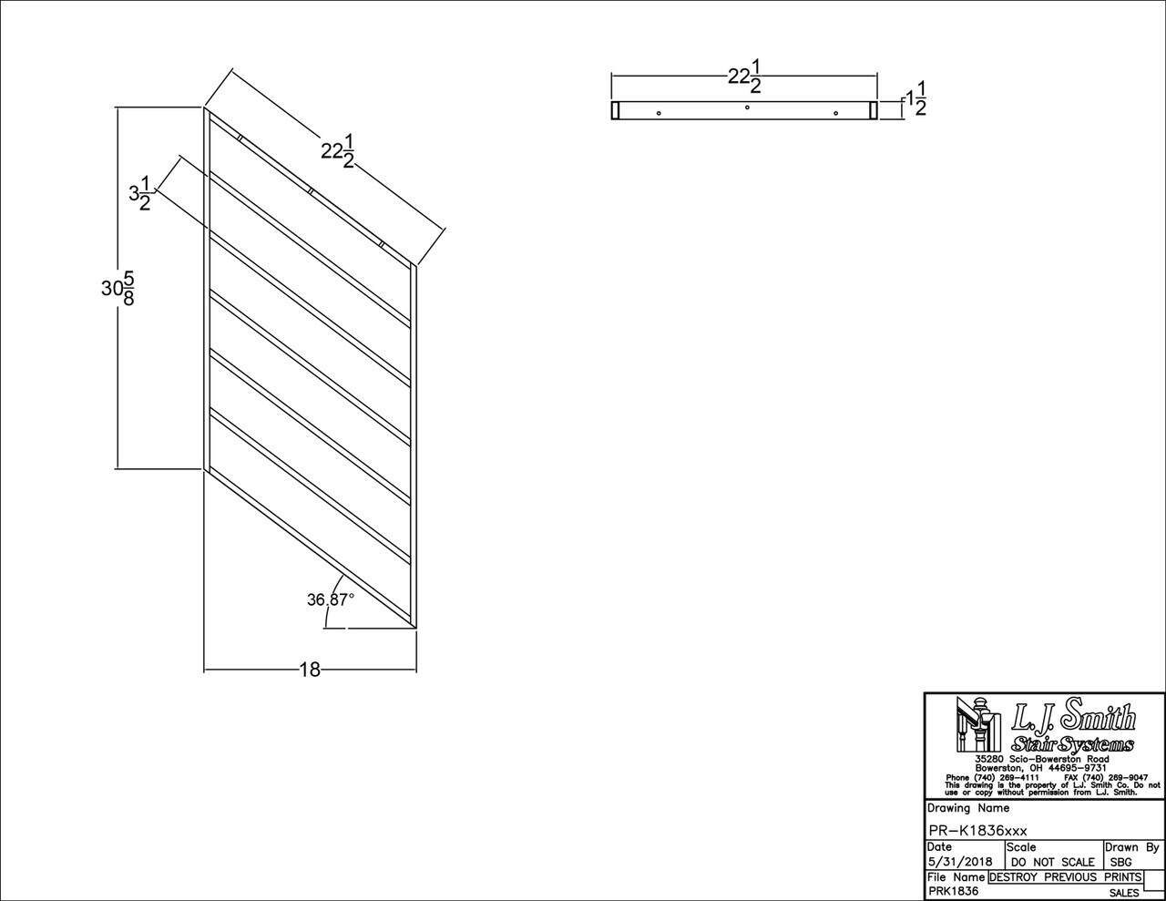 36" Kneewall System Rake Panels - 12", 18", 24", 30" & 36" widths