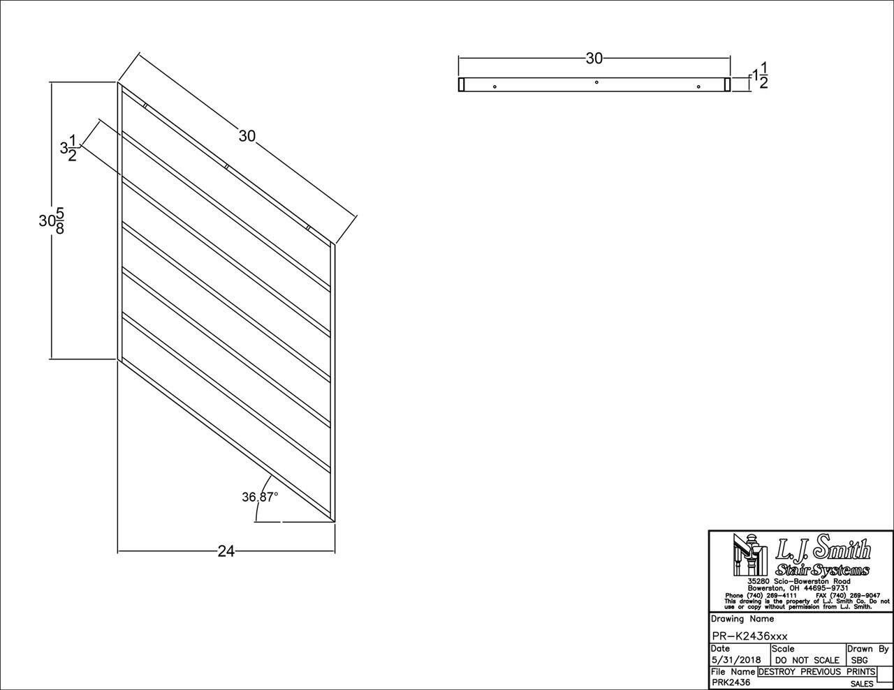 36" Kneewall System Rake Panels - 12", 18", 24", 30" & 36" widths