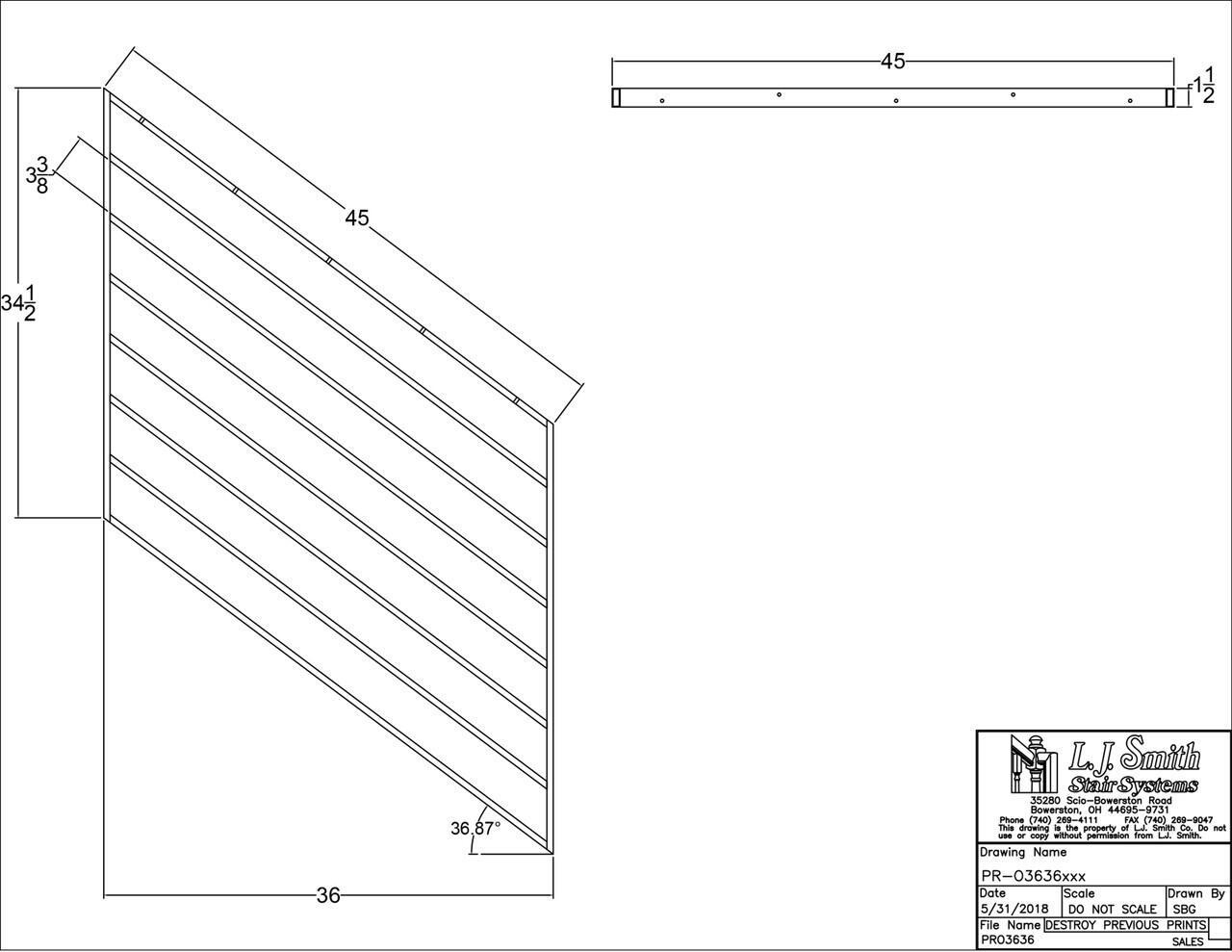 36" Open System Rake Panels - 12", 18", 24", 30" & 36" widths