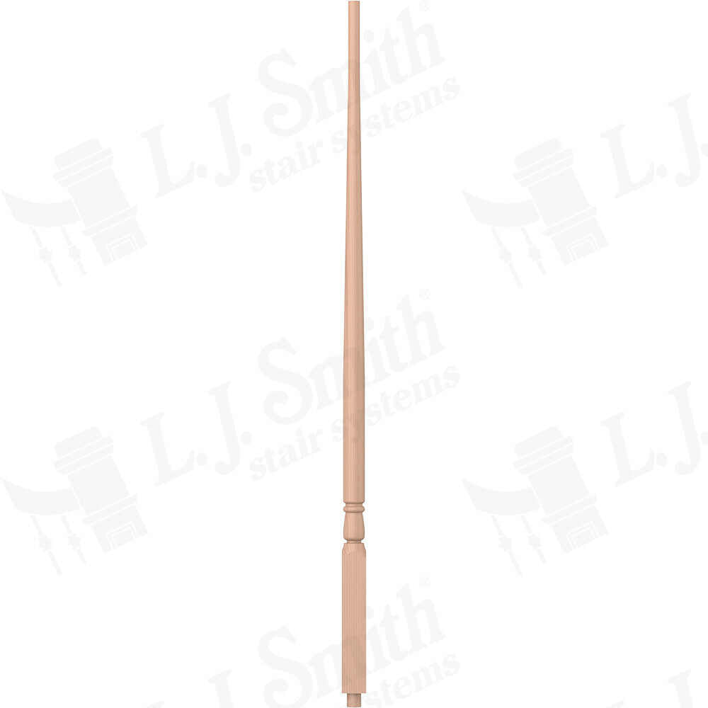 S-5015  - Cornerstone Pin Top Baluster - 1-1/4" Square - Fixed Bottom Block