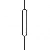 LIH-HOL166244 — Contempo Series Oval Window Baluster (1/2" Square Hollow)