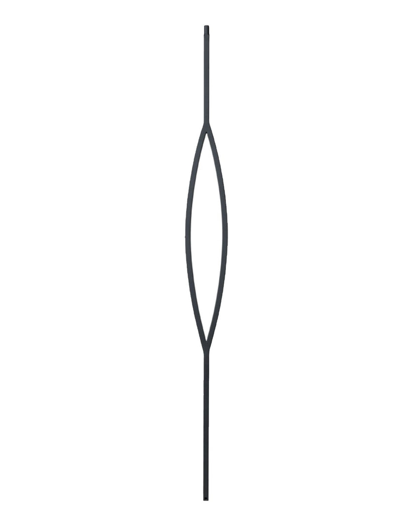 LIH-HOL166744 — Contempo Series Square Elliptical Window Baluster (1/2" Square Hollow)