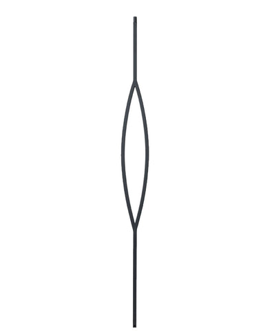 LIH-HOL166744 — Contempo Series Square Elliptical Window Baluster (1/2" Square Hollow)