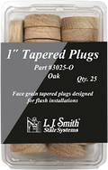 LJ-3025 - Tapered Wood Plug - 1" - 25 Pack