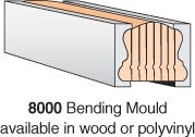 8000-BM - Polyvinyl Bending Mould - 8' Section