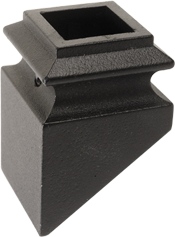 LI-ALMGPSH08 — Pitch Shoe for 3/4" Square Iron Balusters