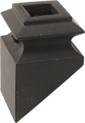 LI-ALPSH02 — Pitch Shoe for 1/2" Square Iron Balusters w/ Set Screw