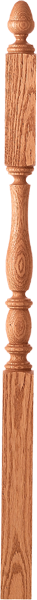 LJP-3245 - Challis Acorn Top Landing Newel - 3" Square