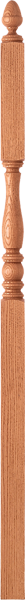 LJP-3246 - Challis Acorn Top Landing Newel - 3" Square