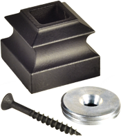 LI-PROCOL — Base Collar with Threaded Disc for 1/2" Square Iron Balusters